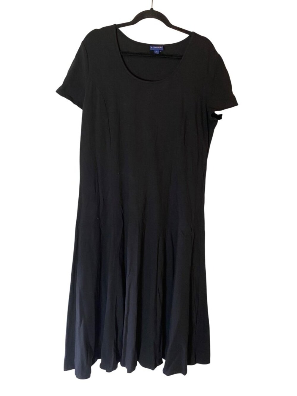 JG Hook Black Short-Sleeve Maxi Dress Size XL